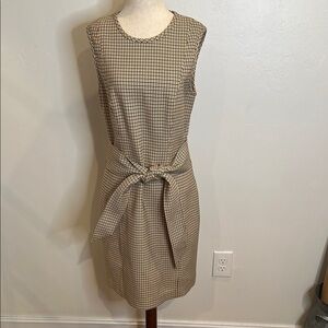 TOCCIN (NY) SLEEVELESS DRESS WITH TIE WAIST DETAIL LINED SIZE 8 LIKE NEW